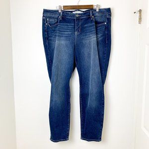 NEW Torrid sophia skinny midtown medium wash faded jean 22R